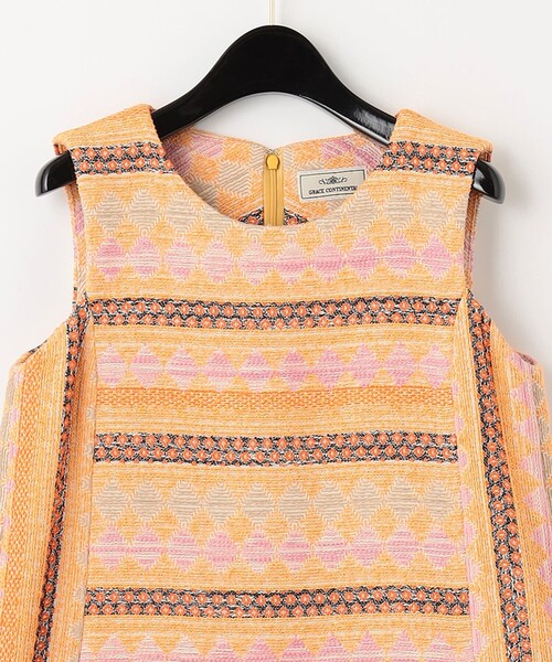 GRACE CONTINENTAL エスニックジャガードワンピース エスニックジャガードワンピース / GRACE CONTINENTAL | GRACE