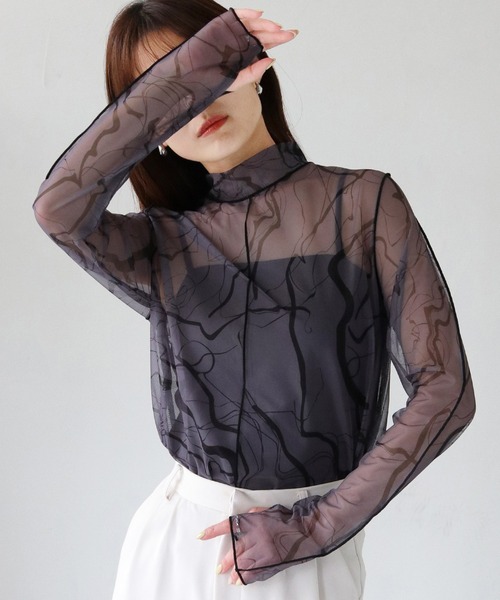 cheriella tシャツ 「cheriella」WEB限定フィンガーホールマーブル