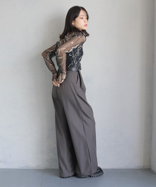 新品未使用❣️ アンジェリーナ　ジャガードシアートップス sahara Sheer Top｜サハラシアーカットソー – MARTE