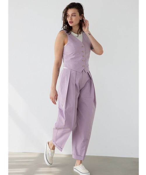 ALEXIA STAM（アリシアスタン） ベスト ジレ Contrast V Neck Vest /V