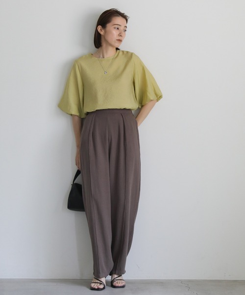 select MOCA ブラウス シャツ バルーンスリーブシアーブラウス