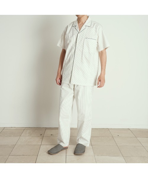 キッドブルー　半袖パジャマ KID BLUE（キッドブルー） パジャマ -23ピンストライプ -「メンズ