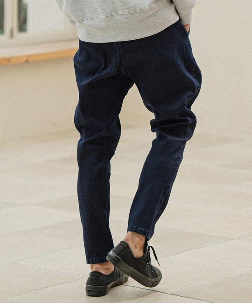 CAMBIO サルエル テーパード デニム サイズM 50%OFF【CAMBIO(カンビオ)】Color Denim Balloon Sarouel