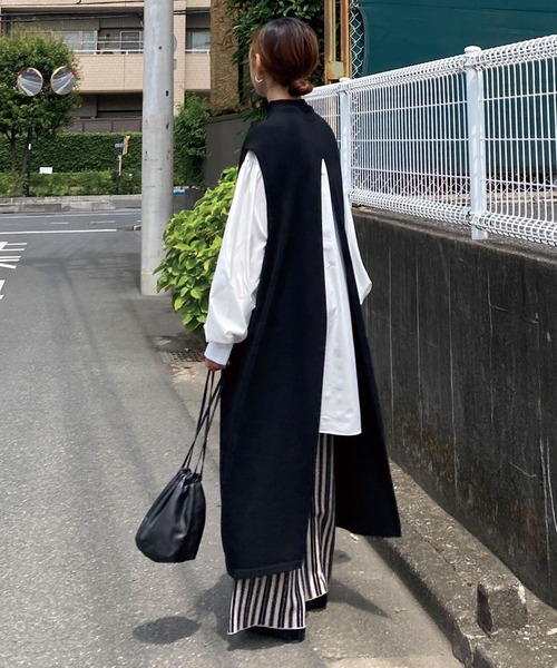 【新品】2wayハイネックスリットニットワンピ CORNERS by KR 2wayハイネックスリットニットワンピ（ワンピース