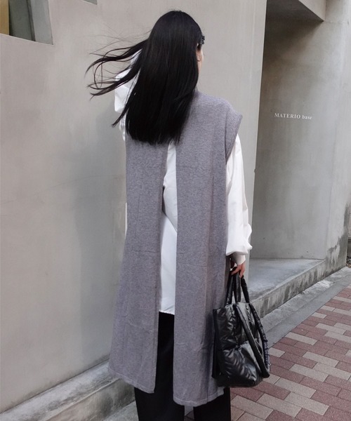 【新品】CORNERS by KR 2wayハイネックスリットニットワンピ ワンピース CORNERS by KR 2wayハイネックスリットニットワンピ
