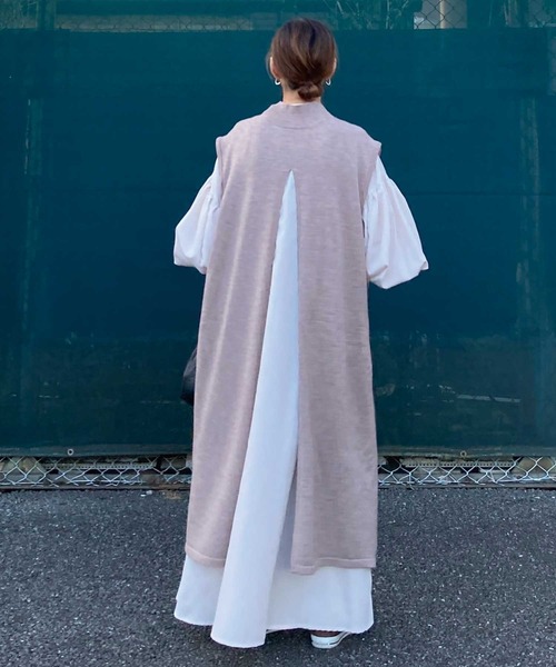 ワンピース CORNERS by KR 2wayハイネックスリットニットワンピ