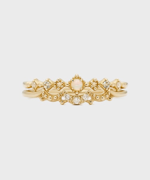 指輪 リング 「Pocket Ring」K10ダイヤモンドリング レディースの画像