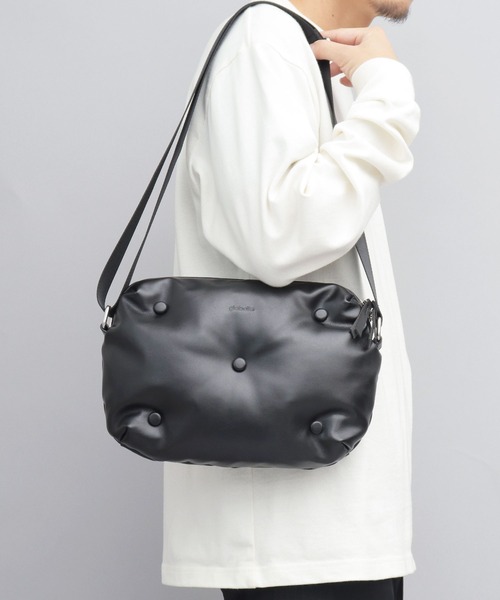 glabella ショルダーバッグ パデッド クッション PU メンズ レディース 