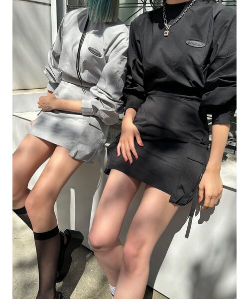★EMODA ナイロンパフミニワンピース EMODA ワンピース ナイロンパフミニワンピース : ZOZOTOWN Yahoo