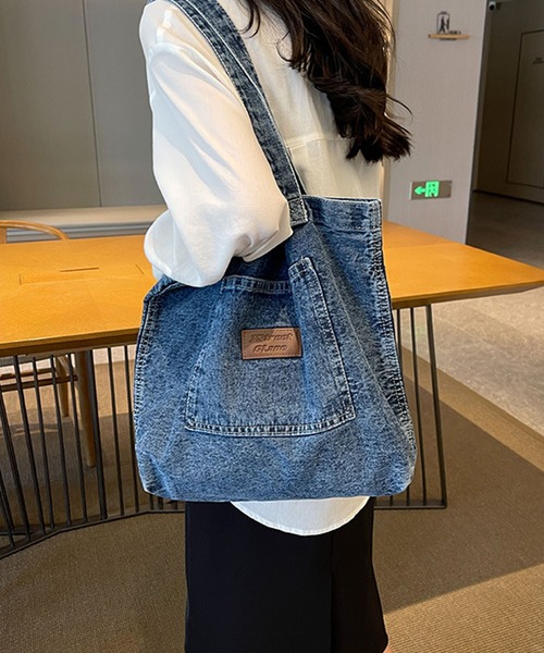 GLAMOROUS JANE トートバッグ デニムトートバッグ レディース