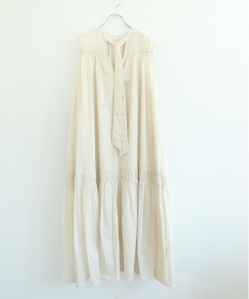 WALANCE ワンピース オーガニックコットンボイルティアード WALANCE ワンピース オーガニックコットンボイルティアード
