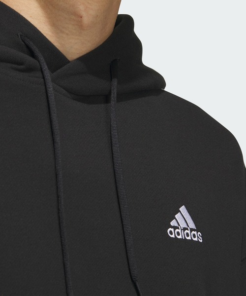 パーカー エッセンシャルズ プラス ルーズフィット スリーストライプス フレンチテリー プルオーバーパーカー / アディダス adidas メンズ レ | adidas | 07