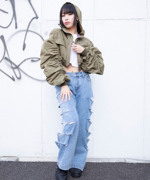 ma1 ma-1 ANNA SUI NYC シャカ2 シャーリング ショート MA-1