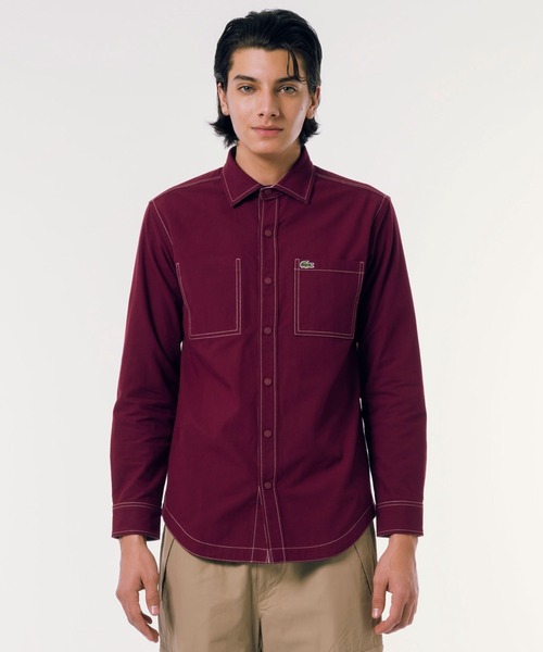LACOSTE シャツ リバーシブルスナップボタンシャツ メンズ