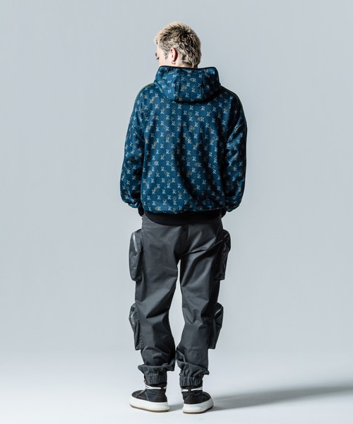 glamb Casino Monogram Hoodie ジップアップパーカー glamb パーカー Casino Monogram Hoodie / カジノモノグラム