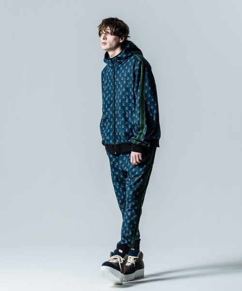 glamb Casino Monogram Hoodie ジップアップパーカー glamb パーカー Casino Monogram Hoodie / カジノモノグラム