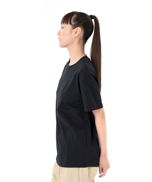 tシャツ ジャージー フラッタースリーブ Tシャツ レディース New Balance tシャツ Seasonal Stacked Logo ジャージショート