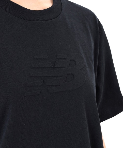 New Balance tシャツ Seasonal Stacked Logo ジャージショート
