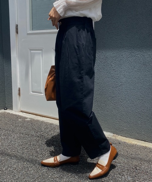 チノパン ハイウエストチノパンツ レディース : ZOZOTOWN Yahoo