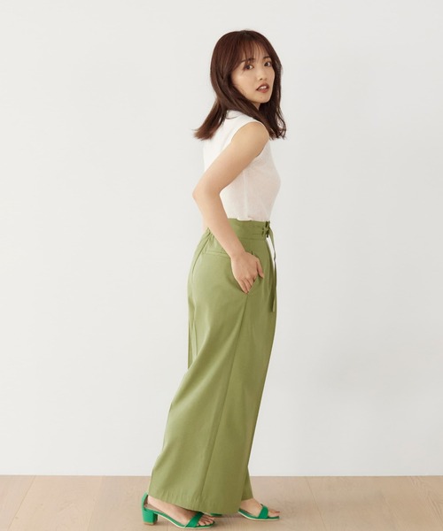 ニット セーター ブライトシアーリブノースリニットトップス「低身長・小柄女性」 レディース ニット セーター ブライトシアーリブノースリニットトップス「低