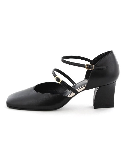 HIMIKO パンプス 「Made in Japan」ダブルベルトセパレートパンプス