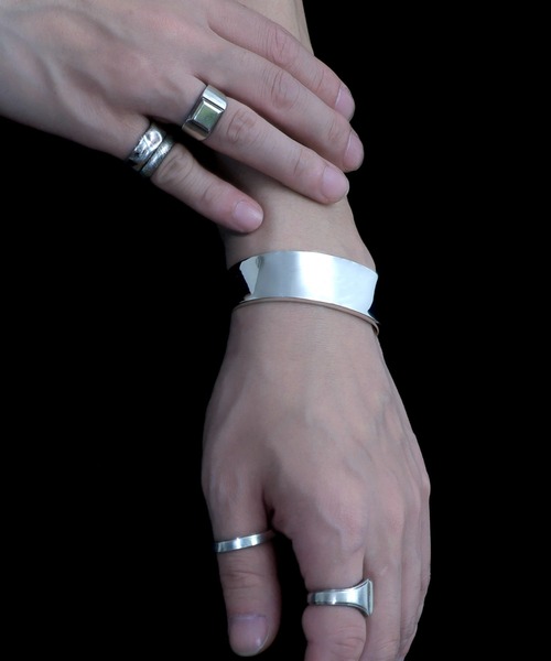 YArKA バングル 「YArKA/ヤーカ」flat design curve bangle 「kibuo3