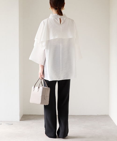 VERMEIL par iena ブラウス シャツ ショールブラウス レディース  