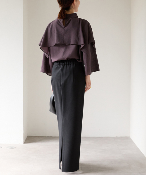 VERMEIL par iena ブラウス シャツ ショールブラウス レディース  