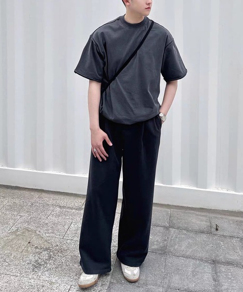 TOBEE ワイドパンツ スラックス 「TOBEE」タックワイドストレート