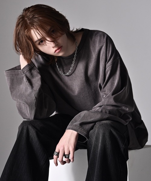 tシャツ extra quality wide sleeve (over size) long-T / エクストラクオリティワイドスリーブ(オーバーサ | ADRER | 09