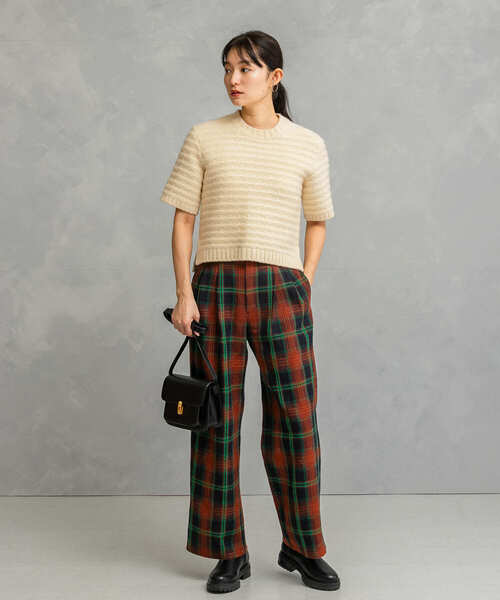 パンツ ツイードストレートパンツ レディース : ZOZOTOWN Yahoo!店