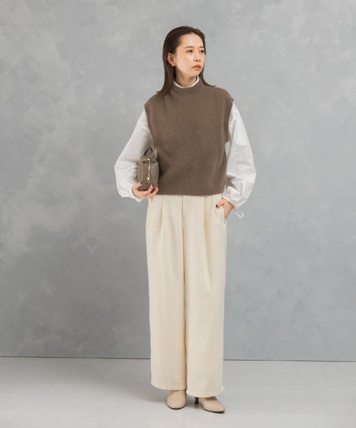 パンツ ツイードストレートパンツ レディース : ZOZOTOWN Yahoo!店