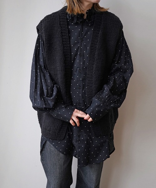 bukht◇セーター(厚手)/one/ウール/BLU/bt23f00100 bukht(ブフト