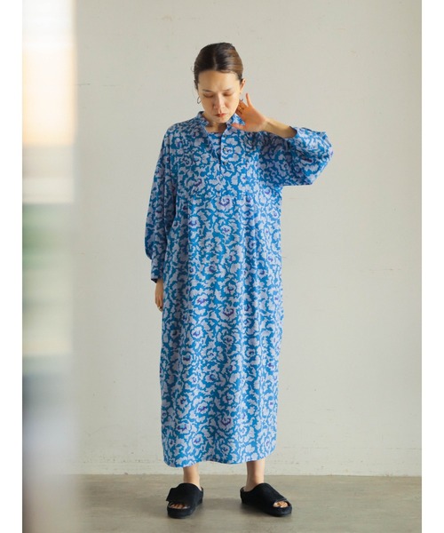 FIL DE FER（フィルデフェール） ワンピース パンジープリント マチ