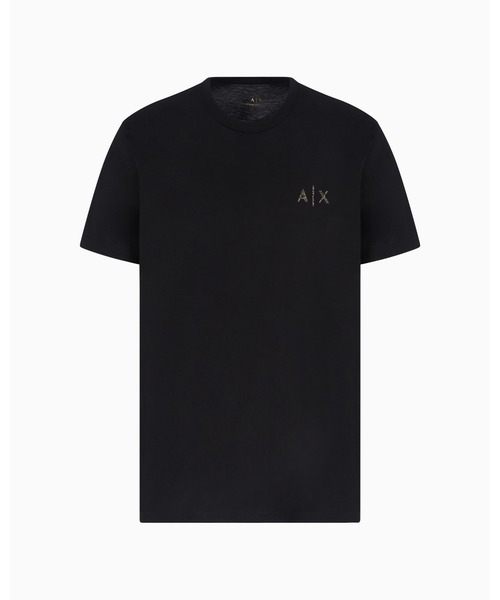 アルマーニ　Tシャツ　カットソー　半袖シャツ　黒　表記XS（L～相当）大きめ ARMANI EXCHANGE tシャツ 「A|X アルマーニ エクスチェンジ