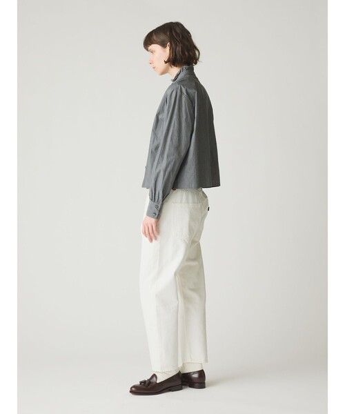 MidiUmi ブラウス シャツ フリルショートシャツ レディース