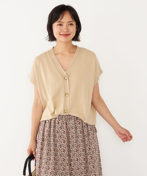 「SHIPS」 カーディガン ONE SIZE ベージュ レディース SHIPS Colors 「SHIPS Colors」 ニットカーディガン ONE SIZE