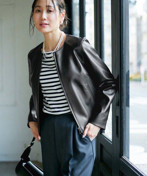 美品 ほぼ新品 roku 6 ロク payday ノーカラージャケット 美品 ほぼ新品 roku 6 ロク payday ノーカラージャケット - メルカリ