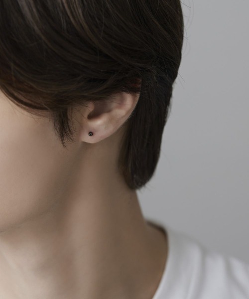 4℃ HOMME+（ヨンドシーオムプラス） ピアス シルバー ピアス/片耳用