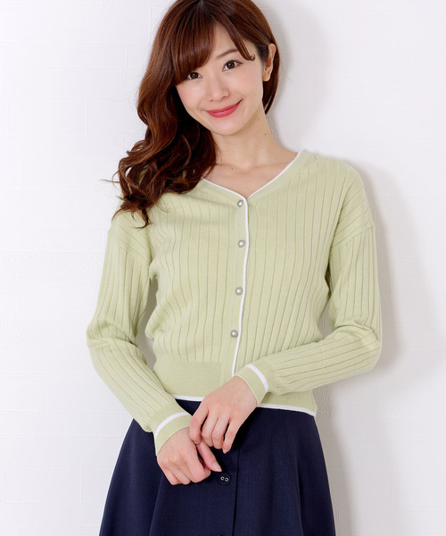 「MISCH MASCH」 カーディガン MEDIUM パープル レディース_画像4