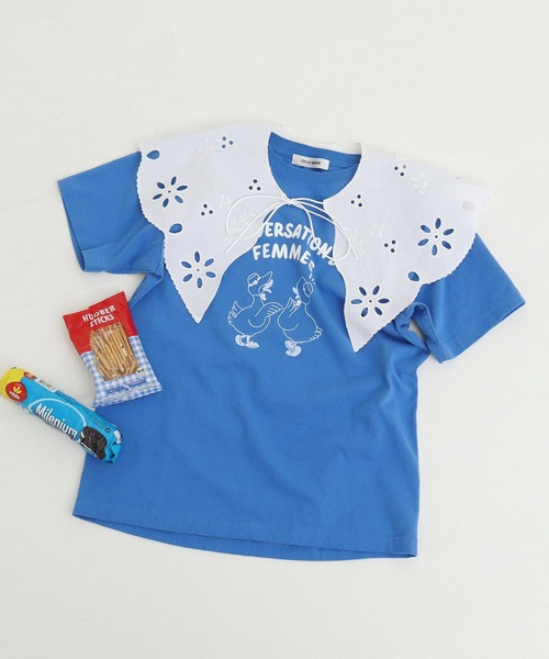 tシャツ アヒルの会議プリント ミニＴシャツ レディース CHILD WOMAN tシャツ アヒルの会議プリント ミニTシャツ