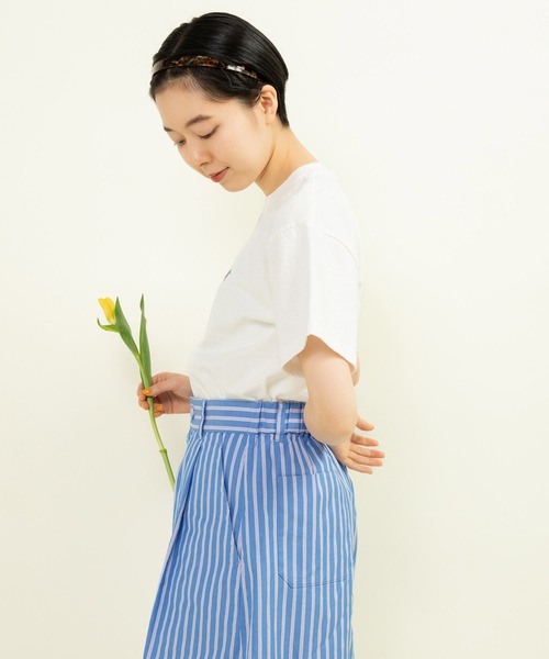 CHILD WOMAN tシャツ アヒルの会議プリント ミニTシャツ