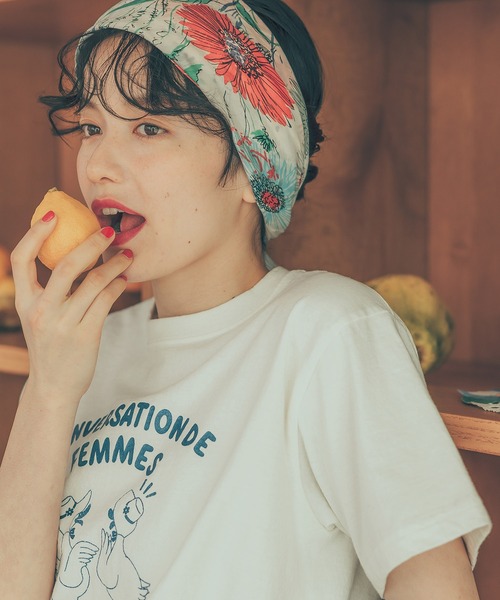 tシャツ アヒルの会議プリント ミニＴシャツ レディース CHILD WOMAN tシャツ アヒルの会議プリント ミニTシャツ