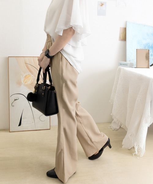 miniministore カーゴパンツ セミフレアワイドパンツ スラックス