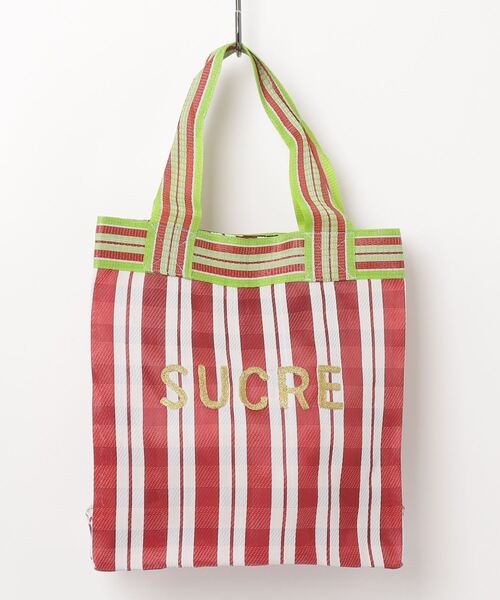 Per sist ence トートバッグ スクエア刺繍ロゴビニールトート