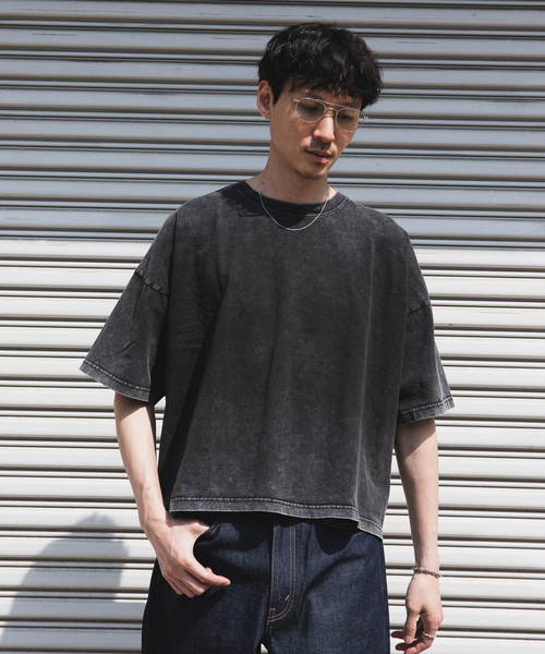  JEANS ロゴ クロップドTシャツ＊送料関税込み☆ COMME CA ISM｜ボックスシルエット クロップド丈 Tシャツ