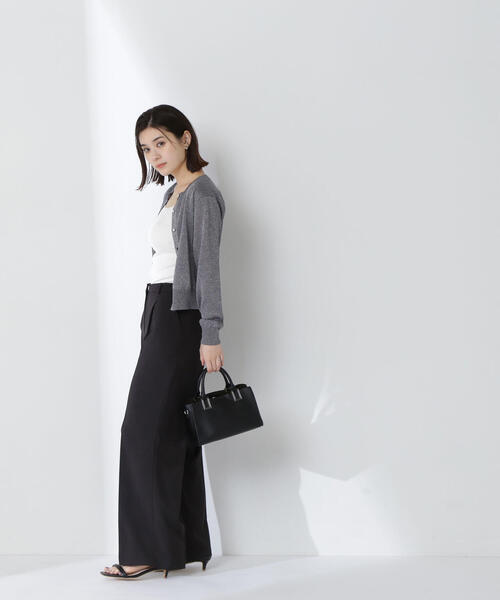 NATURAL BEAUTY BASIC カーディガン ラメシアーベーシック