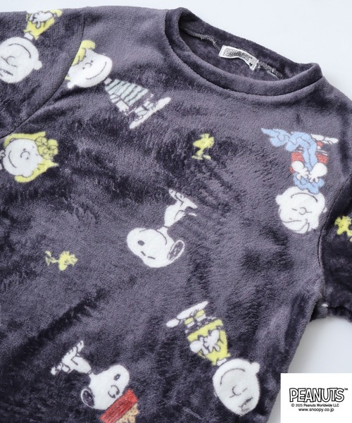 PEANUTS パジャマ 総柄ボアフリースセット メンズ レディース