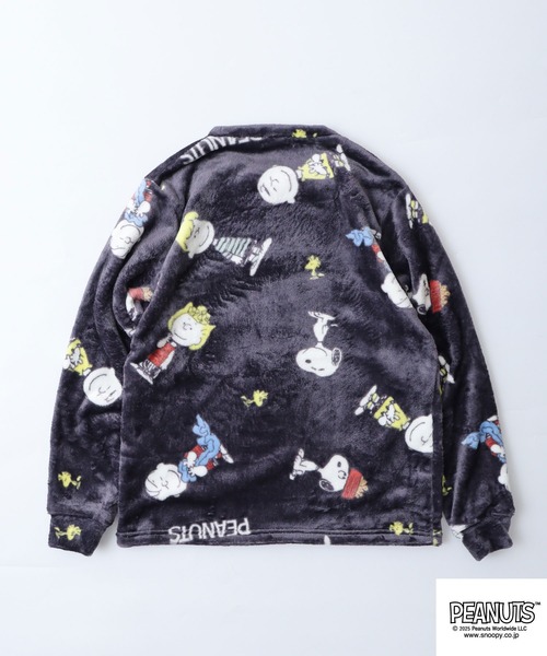 PEANUTS パジャマ 総柄ボアフリースセット メンズ レディース