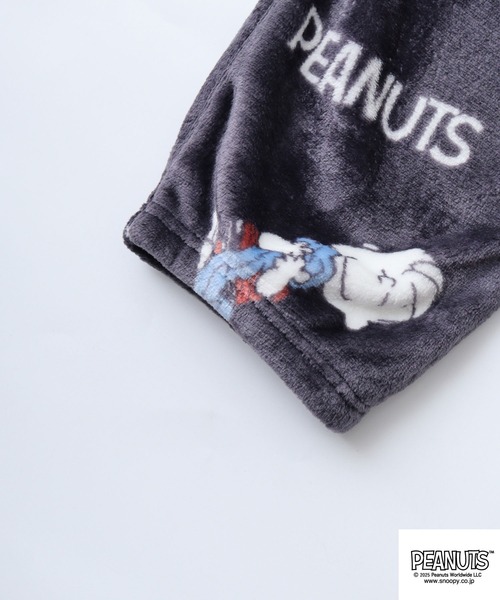 PEANUTS パジャマ 総柄ボアフリースセット メンズ レディース